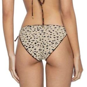 PilyQ Swim Wild Heart Reversible Tie Bikini Bottoms New With Tags Size Medium